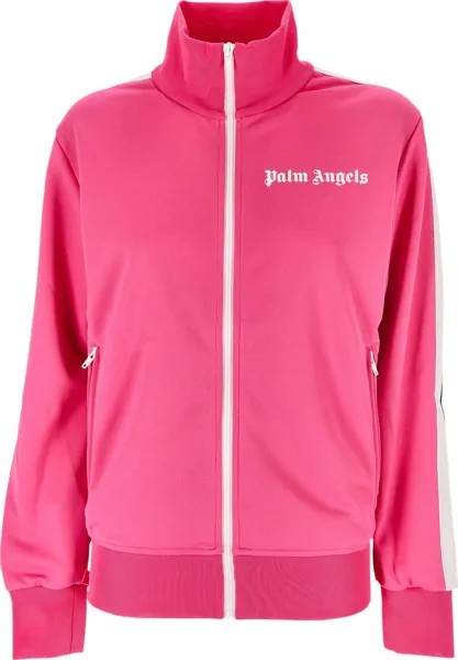 Куртка Palm Angels Classic Track Jacket 'Fuchsia/White', фиолетовый