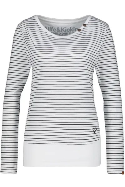 Лонгслив alife and kickin Langarmshirt,, Shirt, Longshirt, Oversize Shirt ConnyAK Z, белый