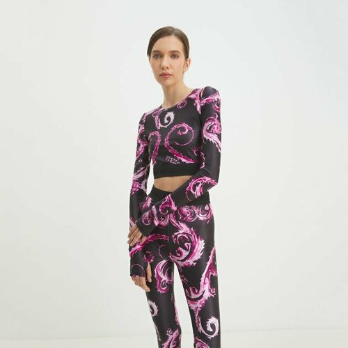 Топ Versace Jeans Couture, размер 38, черный