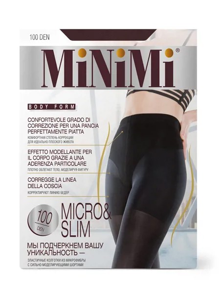 Колготки mini micro&slim 100 nero