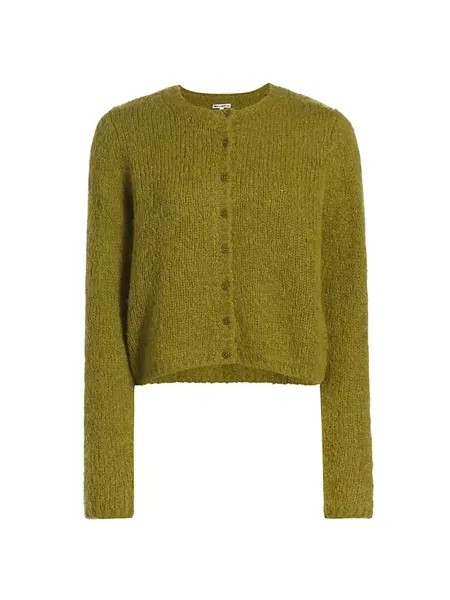 Кардиган Clara с круглым вырезом Reformation, цвет pear