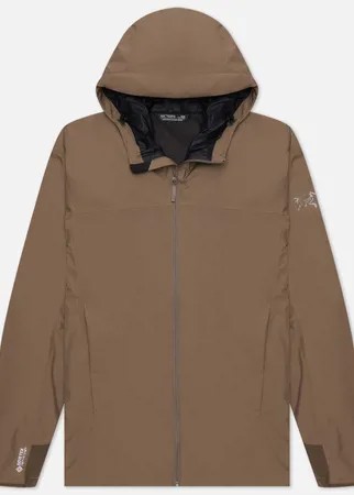 Мужская куртка Arcteryx Solano Gore-Tex Hoody, цвет коричневый, размер XL