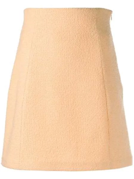 St. John твидовая юбка А-силуэта