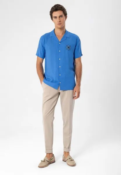 Рубашка LAPEL COLLAR SHORT SLEEVE Antioch, синий