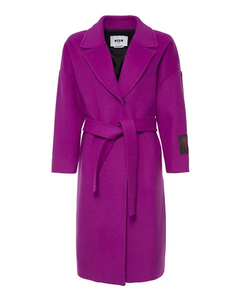 Пальто MSGM MDC19X 38 фиолетовый