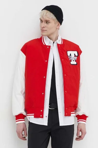 Куртка бомбер Tommy Jeans, красный