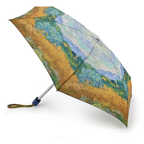 L794-2729 VanGoghWheatfield (Пшеничное поле, В. Гог) Зонт женский механика Fulton