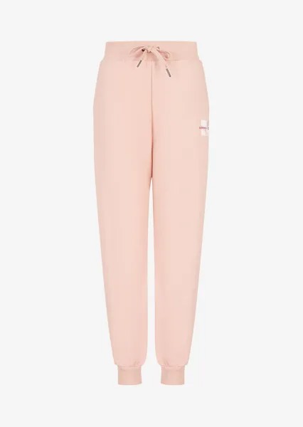 Спортивные брюки из смесового хлопка и флиса из джерси Armani Exchange, розовый