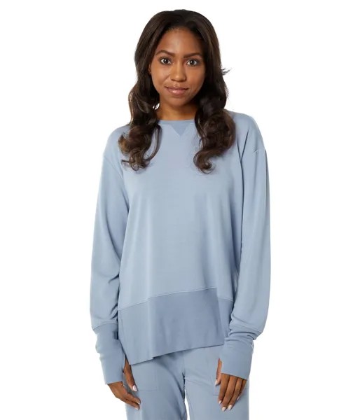 Пуловер THRIVE SOCIETE, Rib Crew Slit Sweatshirt