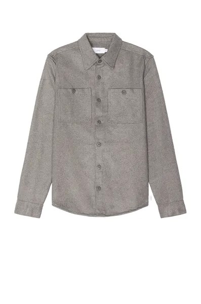 Рубашка onia Essential Heavy Weight Overshirt, цвет Charcoal