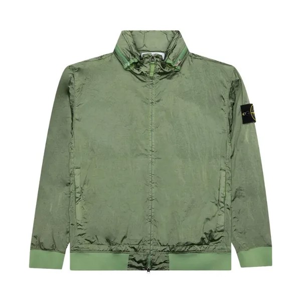 Куртка Stone Island Waffen Patch Foldable Hooded Zip Up 'Sage', зеленый