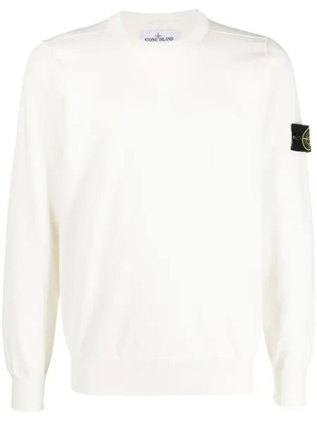 Stone Island толстовка с логотипом Compass, белый