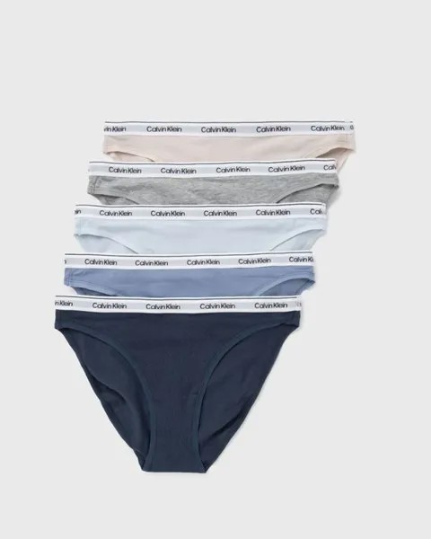 Трусы Calvin Klein Underwear Bikini 5Pk, цвет grymrn/gry htr/pln air/tropsphr/ink