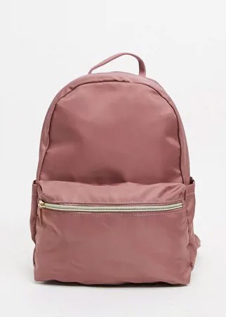 Розовато-лиловый рюкзак с карманом спереди ASOS DESIGN-Фиолетовый цвет