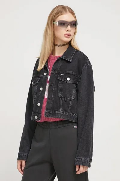 Джинсовая куртка Tommy Jeans, черный