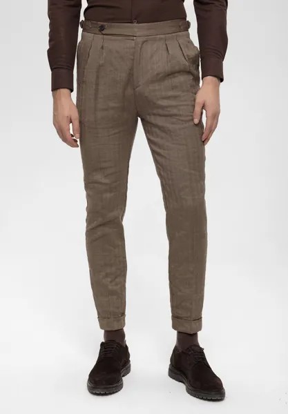 Брюки High Waist Pleated Antioch, цвет camel