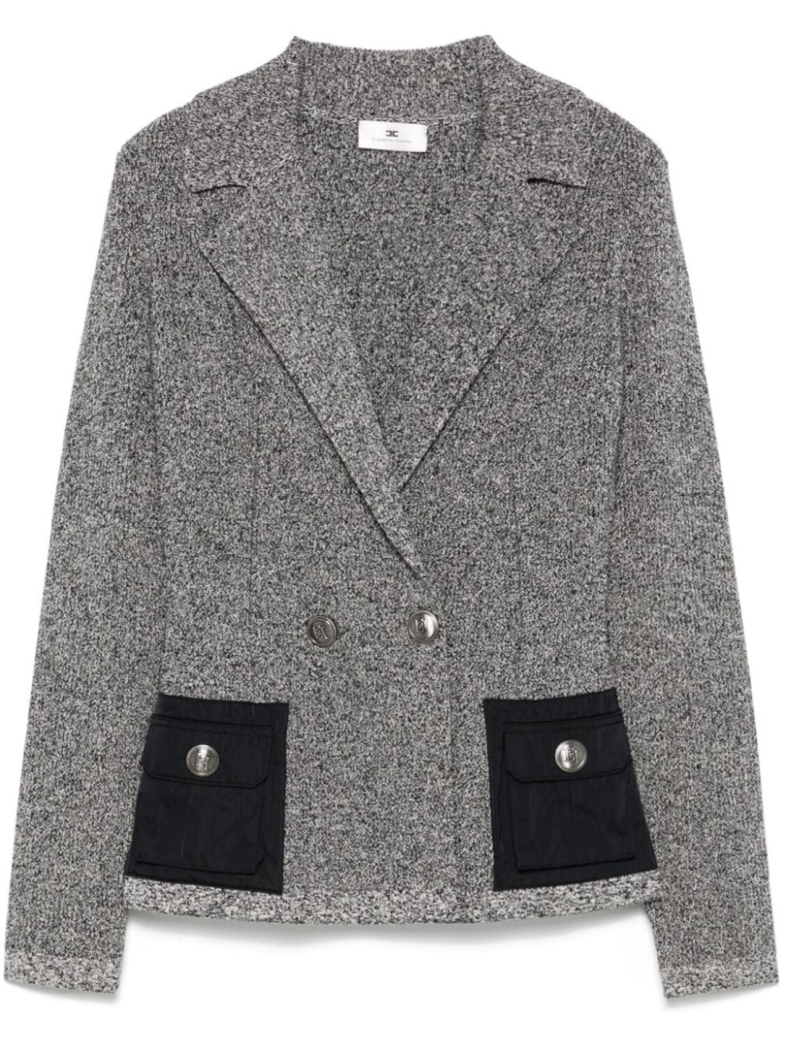 Elisabetta Franchi трикотажный пиджак, черный