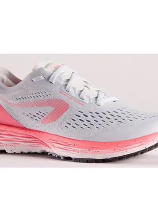 Кроссовки для бега женские KIPRUN KS LIGHT серо-розовые, размер: 39 (6), цвет: Туманный Серый/Неоновый Розовый KIPRUN Х Декатлон
