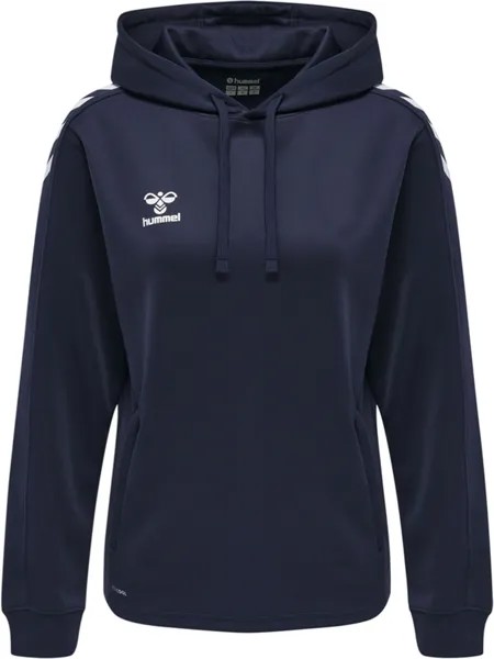 Толстовка Hummel Hoodie Hmlcore Xk Poly Sweat Hoodie Woman, морской
