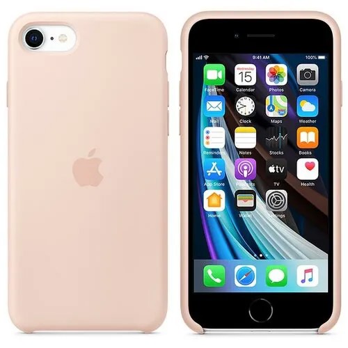 Чехол для Apple iPhone SE (2020) Silicone Case Pink Sand