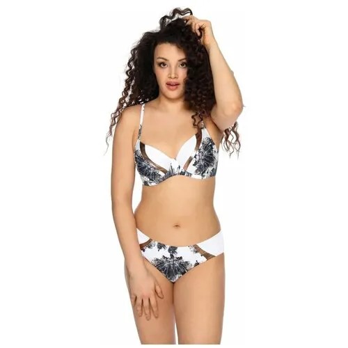 Плавки бразильяна Ava Lingerie, размер 3XL, белый