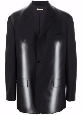 Marni однобортный пиджак с абстрактным принтом