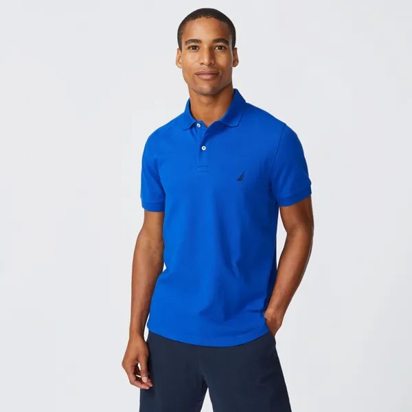 Мужская футболка-поло узкого кроя Nautica, цвет Bright Cobalt