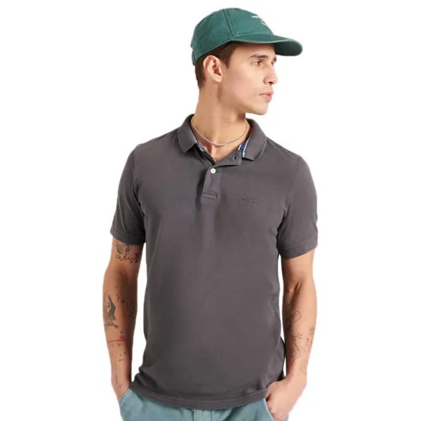 Поло с коротким рукавом Superdry Classic Vintage Destroy, серый