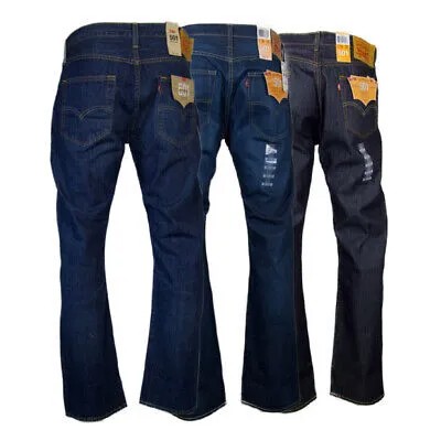 Мужские классические джинсовые брюки Levi-#39;s 501 Original Fit Jeans с прямыми штанинами и пуговицами Fly