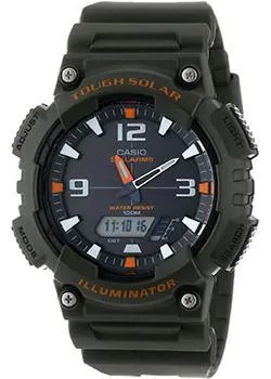 Японские наручные  мужские часы Casio AQ-S810W-3A. Коллекция Ana-Digi