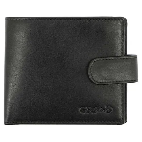 Портмоне S.Quire 5900-BR/BK VT, натуральная кожа черный