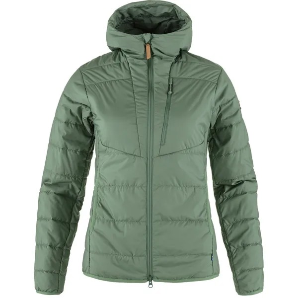 Женская утепленная куртка с капюшоном Keb Fjällräven, зеленый