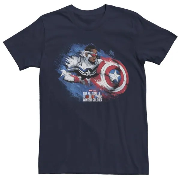 Мужская защитная футболка со щитом Marvel «Сокол и Зимний солдат» Licensed Character