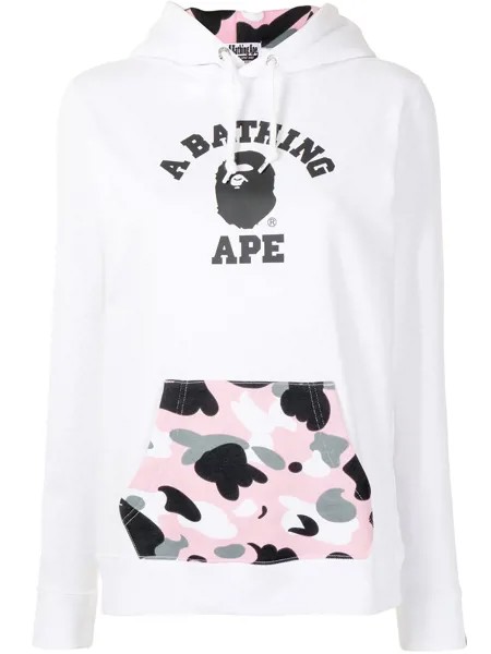 A BATHING APE® худи с логотипом и накладным карманом