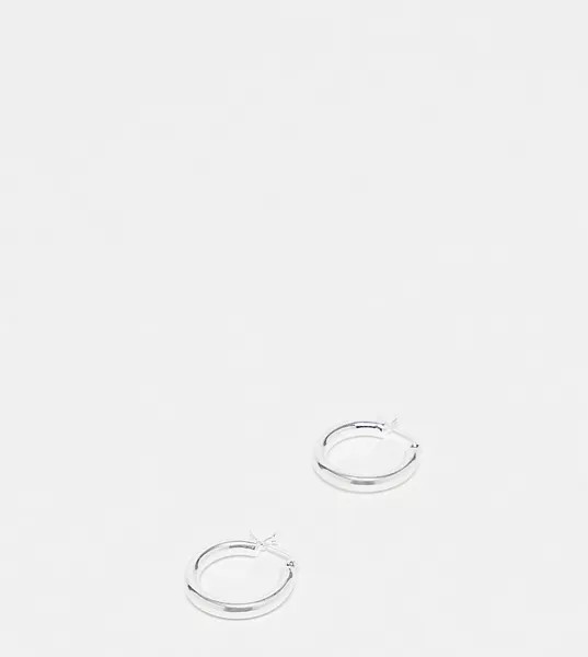 Серебряные серьги-кольца ASOS DESIGN 25 мм-Серебряный