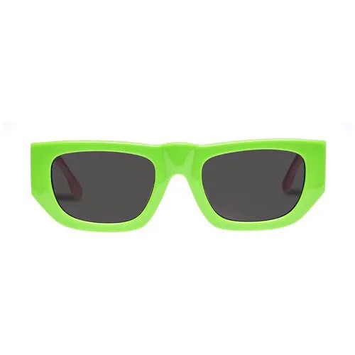 Солнцезащитные очки Le Specs, прямоугольные, для женщин, зеленый