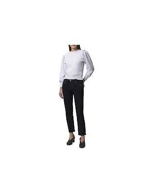 HUDSON Женские черные прямые брюки с карманами для юниоров. Размер: 26.