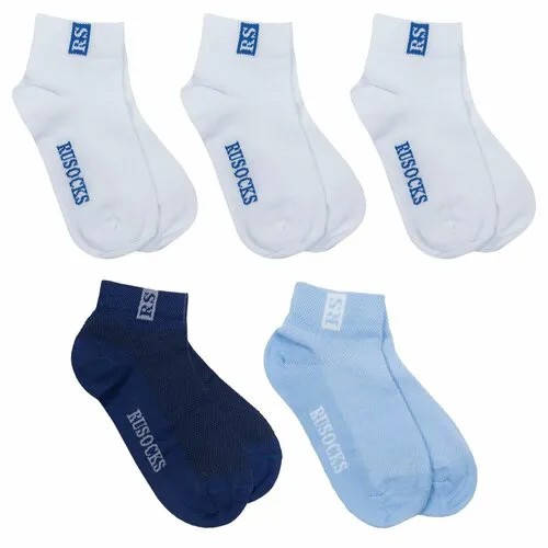 Носки RuSocks Базовая коллекция, 5 пар, размер 16, , разноцветный