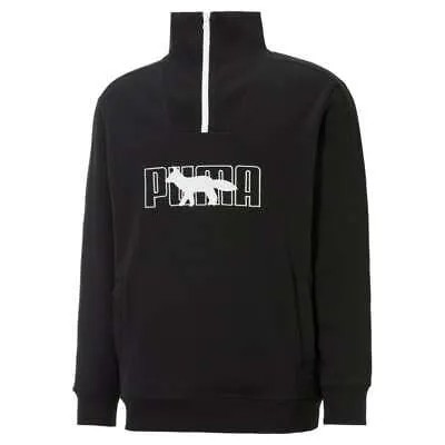 Пуловеры Puma X Maison Kitsune HalfZip Pullover Sweater Mens Black 532322-01