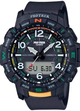Наручные часы CASIO Pro Trek PRT-B50-1, синий, черный