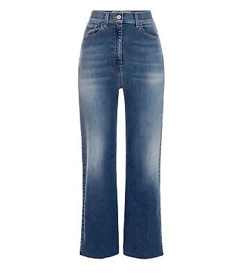 Женские синие расклешенные джинсы Elisabetta Franchi