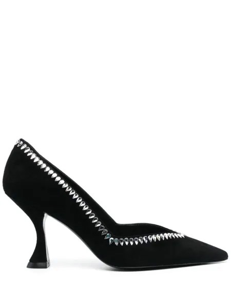 Stuart Weitzman туфли с кристаллами, черный