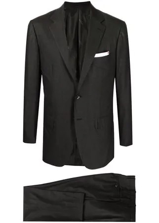 Kiton строгий костюм с однобортным пиджаком