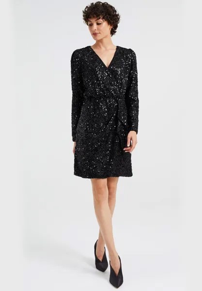 Коктейльное/праздничное платье WE Fashion, цвет black