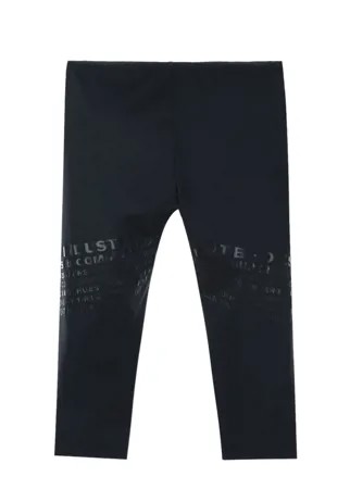 Черные укороченные леггинсы Diesel детские
