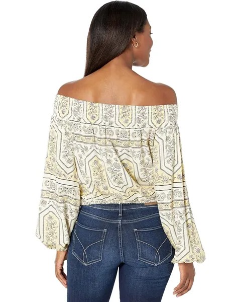 Топ Wrangler Smock Off Shoulder Top, мульти