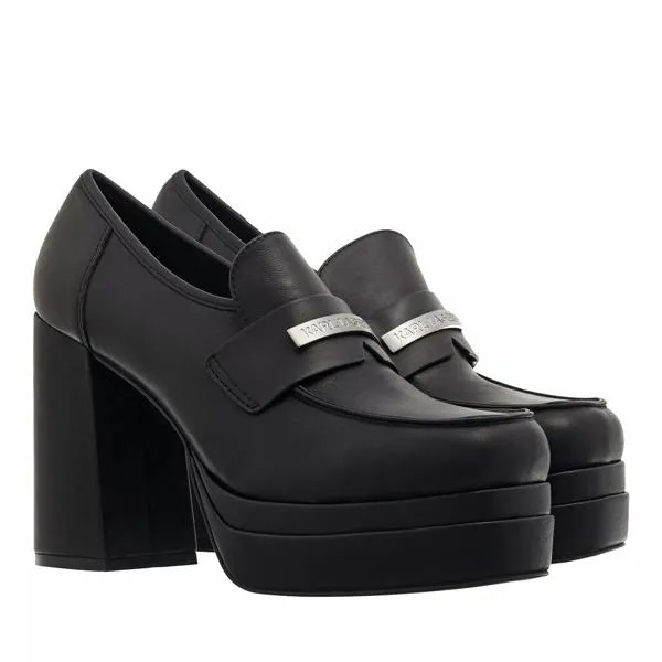 Лоферы strada karl plaque loafer black Karl Lagerfeld, черный