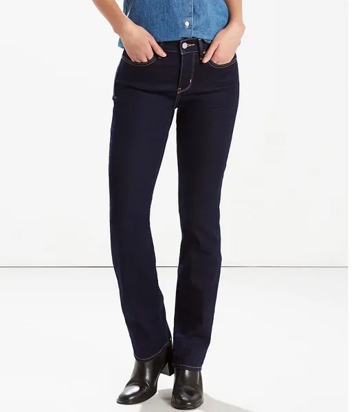 Джинсы прямого кроя со средней посадкой Levi's 314 Shaping, синий