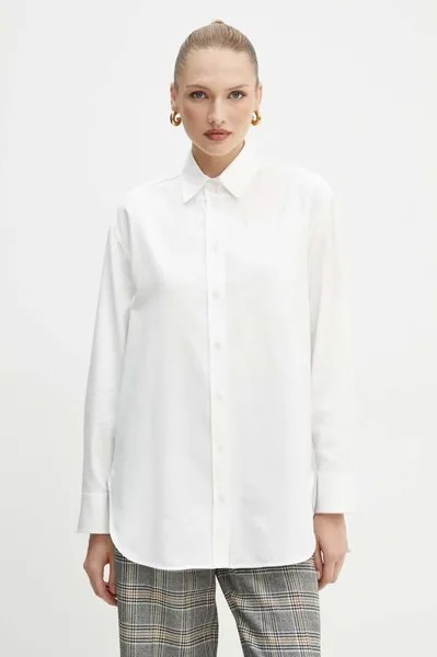 Хлопковая рубашка Weekend Max Mara, белый
