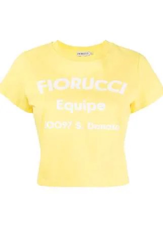 Fiorucci Equipe logo-print cropped T-shirt